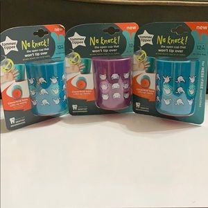3 Tommee Tippee No Knock Cups New